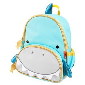 Skip Hop Toddler Backpack, Zoo Preschool, Simon Shark blue, gray, yellow NWT